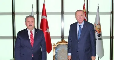Son dakika: Başkan Erdoğan BBP Genel Başkanı Destici'yi kabul etti