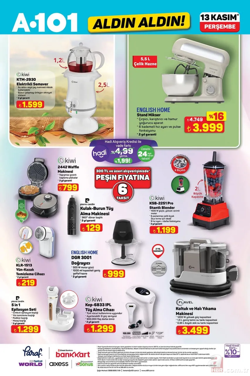 A101 13 KASIM AKTÜEL | İndirim günleri başlıyor! A101 hangi ürünler indirimde? Elektrikli semaver, darbeli matkap… 8