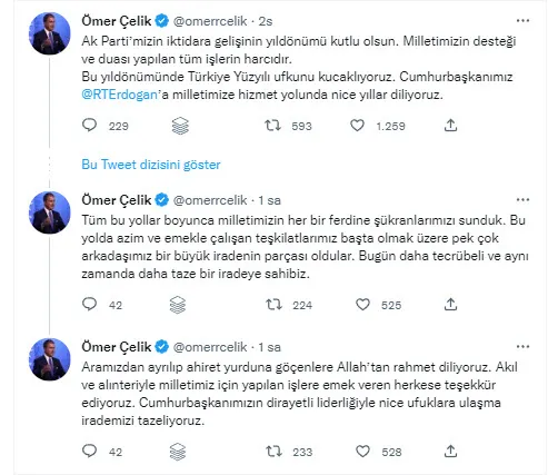 Başkan Erdoğan'ın sosyal medya hesabından "3 Kasım 2002" paylaşımı: 20 yıl önce bugün, bu saatler - 2