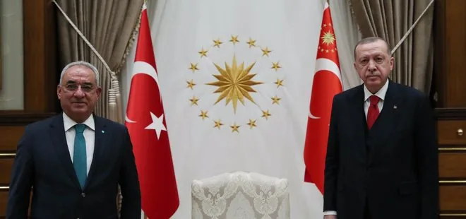 Başkan Erdoğan DSP Genel Başkanı Aksakal’ı kabul etti