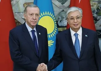Başkan Erdoğan Kazakistan Cumhurbaşkanı Tokayev ile görüştü