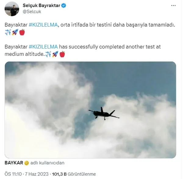 Bayraktar KIZILELMA’dan yeni başarı