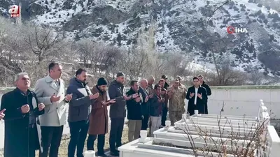 Çığ şehitleri mezarları başında anıldı!