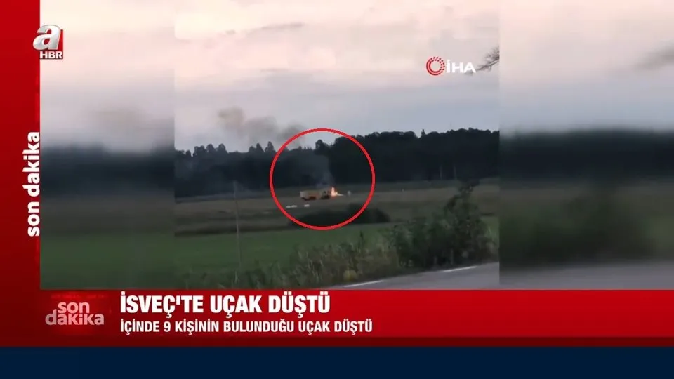 İsveç’te içinde yolcuların bulunduğu uçak düştü! Çok sayıda ölü var