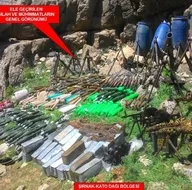 Kato’da çok sayıda silah ve mühimmat ele geçirildi
