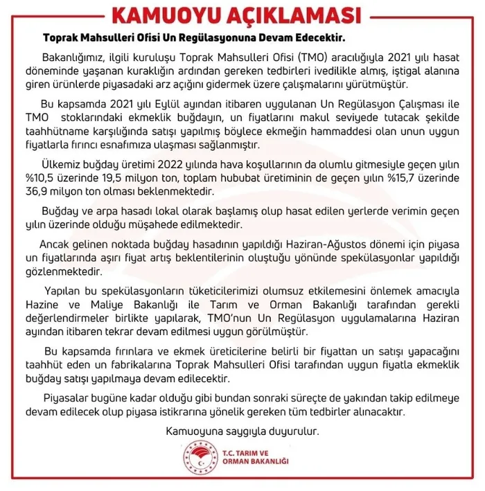 Son dakika: Tarım ve Orman Bakanlığından flaş "ekmek ve buğday" açıklaması - 4