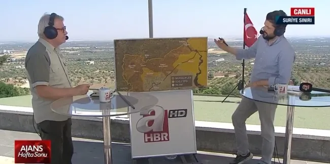 A Haber Münbiç’te terör mevzilerini görüntüledi! Teröristler A Haber ekibine ateş açtı
