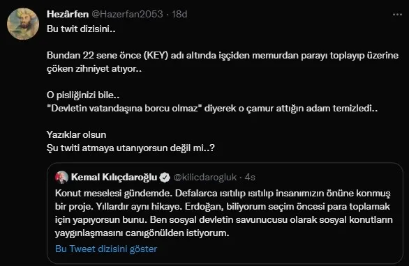 Vatandaşın refahına karşılar! Kılıçdaroğlu şimdi de konut projesinden rahatsız olup kin kustu