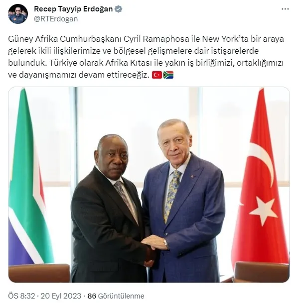 Başkan Erdoğan, Cyril Ramaphosa ve Enver İbrahim’i kabul etti: Dayanışma ve stratejik ortaklık vurgusu