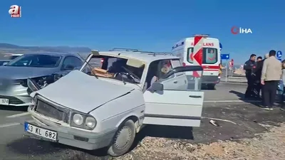 İki otomobil çarpıştı, 1 yaralı