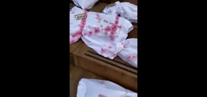 İkiyüzlü BBC’ye Gazze tepkisi! Merkezinin önüne bebek ceset torbası koydular