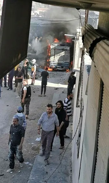 Son dakika: Afrin'de PKK'dan bombalı araçla saldırı - 1