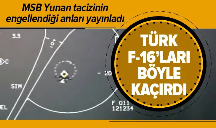 Son dakika: Doğu Akdeniz’de Yunan tacizi önlendi! Türk F-16ları...