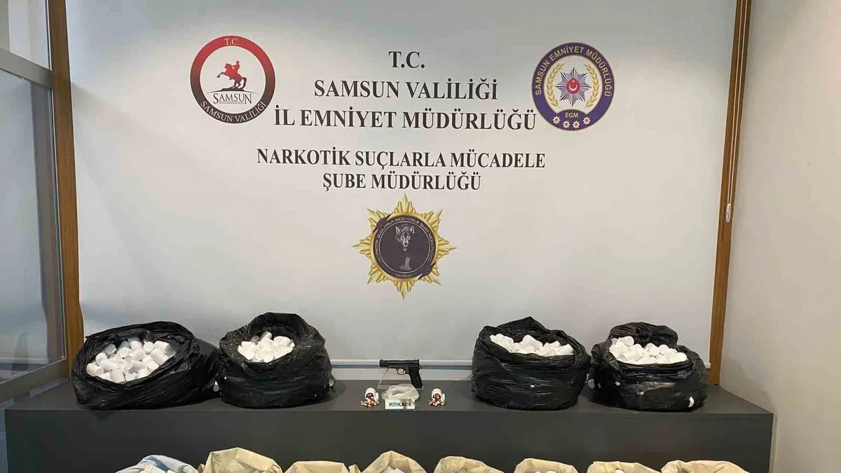 Samsun'da 105 binden fazla uyuşturucu hap ele geçirildi