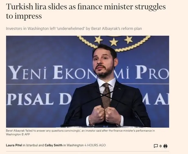 Türkiye ekonomisine yeni saldırı! Bakan Berat Albayrak'ın ABD ziyareti kimleri, neden rahatsız etti? - 1