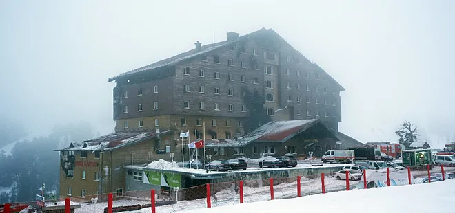 Bolu Kartalkaya Kayak Merkezi’nde otel yangını