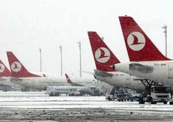 THY'den yolculara "kar" uyarısı