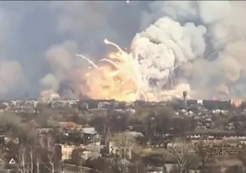Ukrayna'da silah deposunda patlama