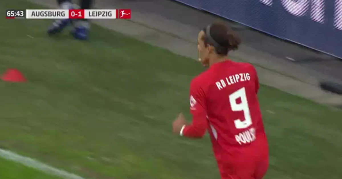 GOL | Augsburg 0-2 RB Leipzig