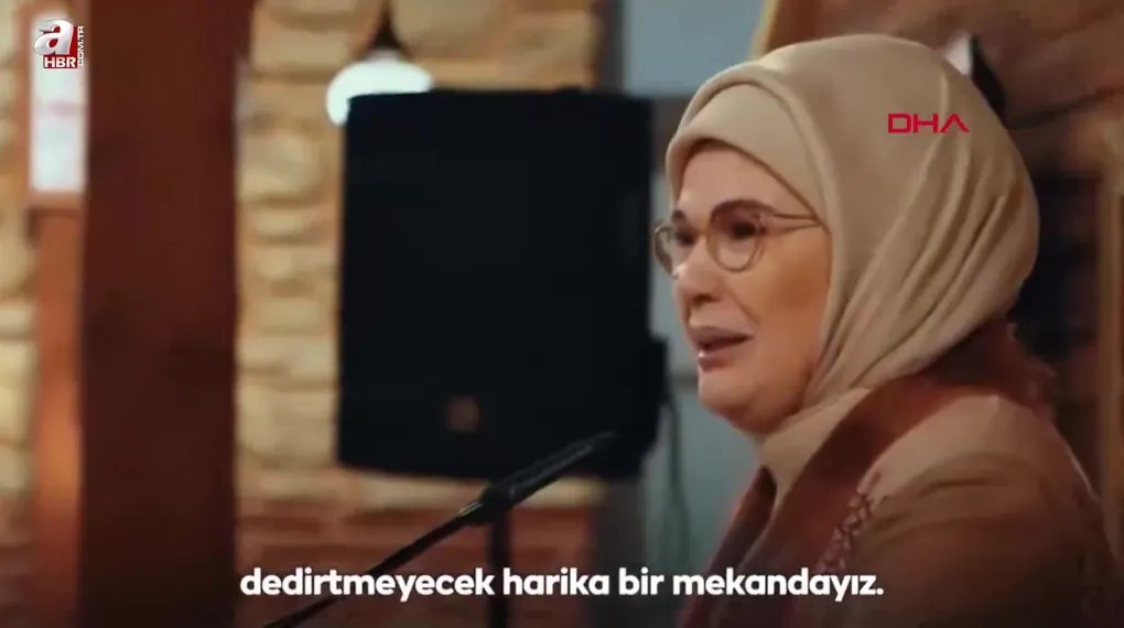Emine Erdoğan Kuruluş Orhan setinde