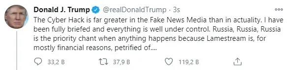 Trump’tan flaş sözler: Saldırının arkasında Çin olabilir