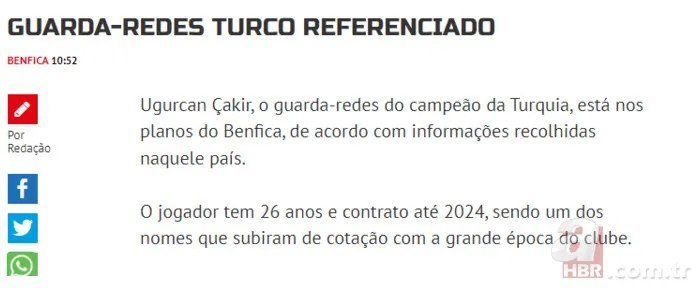 Portekiz basınından Trabzonspor'un milli kalecisi Uğurcan Çakır hakkında flaş iddia! İşte transfer etmek isteyen takım 4