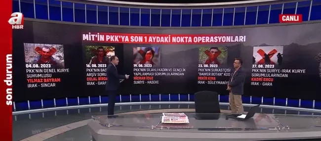 MİT’ten 1 ayda müthiş operasyonlar! Son bir ayda PKK elebaşlarına tek tek çizik atıldı