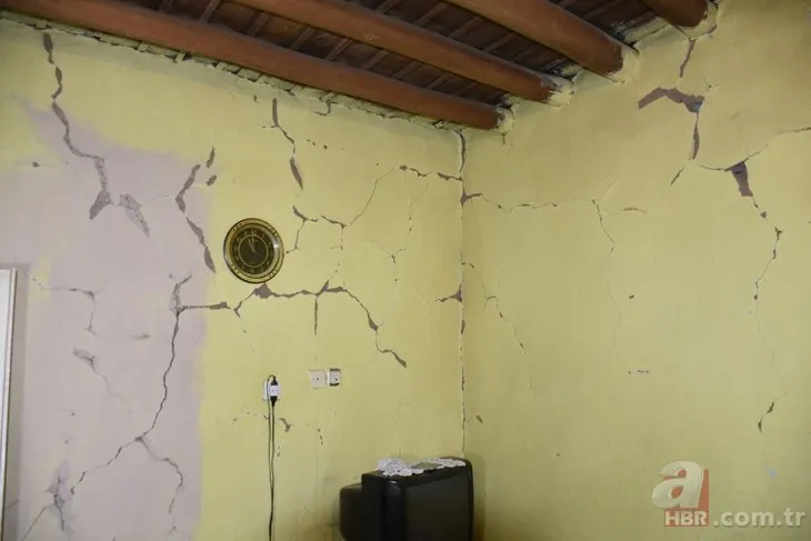Malatya’daki depremde bazı evlerde hasar meydana geldi
