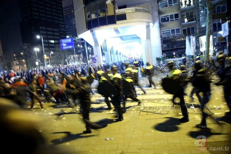 Hollanda'da Türk vatandaşlarına polis köpekleriyle müdahale 8