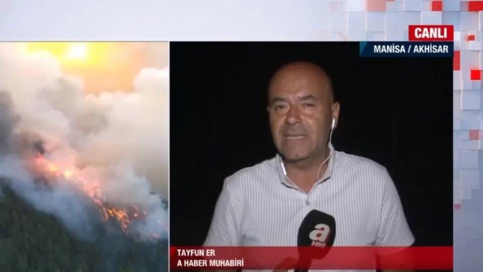 Manisa’da orman yangını