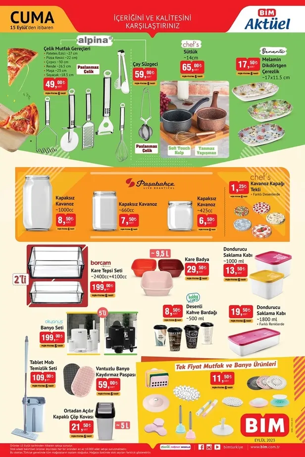 15 Eylül BİM aktüel ürünler kataloğu! Yarın BİM’e elektrikli bisiklet, telefon, akıllı tartı, mini buz dolabı, kablosuz kulaklık, mutfak gereçleri geliyor