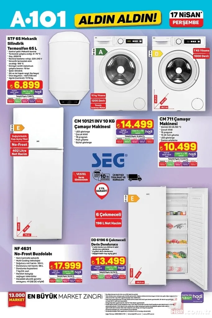 A101 aktüel 17 Nisan kataloğu yayınlandı: 10 litre Ayçiçek yağı 769 TL 4