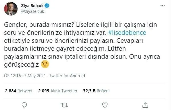 Son dakika | Öğrenciler Milli Eğitim Bakanı Ziya Selçuk'u soru yağmuruna tuttu! İşte renkli diyaloglar