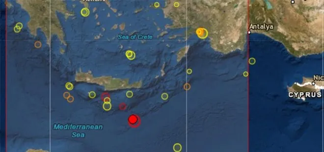 Son dakika: Akdeniz’de şiddetli deprem! 2 Mayıs son depremler listesi