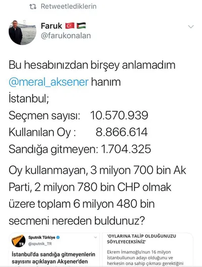 Meral Akşener’den kafaları karıştıran İstanbul hesabı
