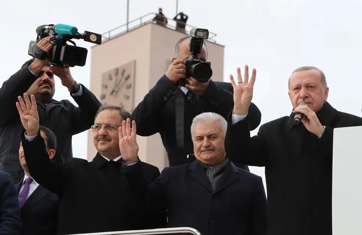 Başkan Erdoğan’a Ankara’da coşkulu karşılama