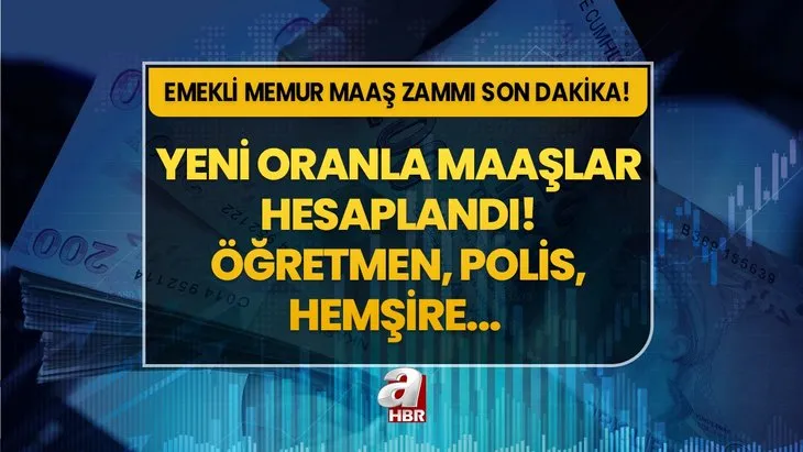 EMEKLİ MEMURA MÜJDE! Tarih verildi! Yeni oranla maaşlar hesaplandı! 2024 Ocak’ta öğretmen, polis, hemşire maaşları...
