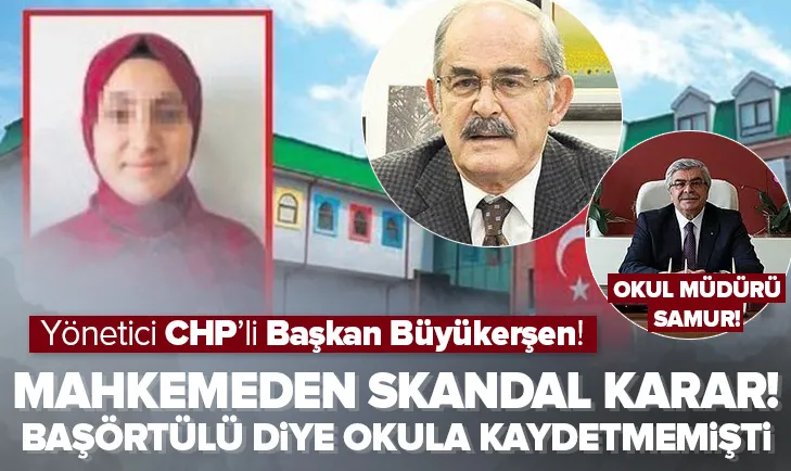 ‘Başörtülü’ diye kaydetmeyen müdür için skandal karar