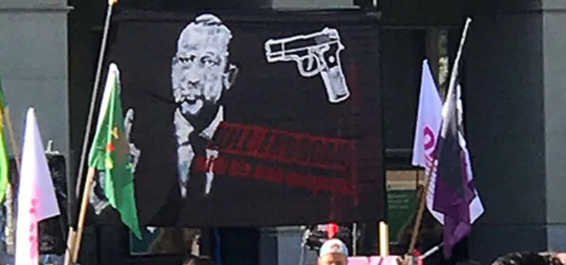 Terör örgütü İsviçre'de Erdoğan'ı hedef gösterdi