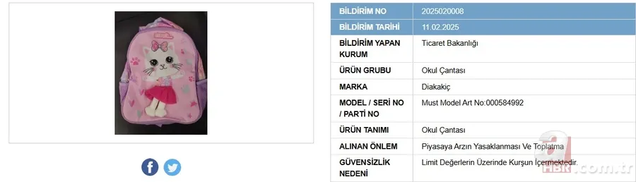 Ticaret Bakanlığı açıkladı: Çocuğunuza sakın almayın: O ürünler geri toplatılıyor 3