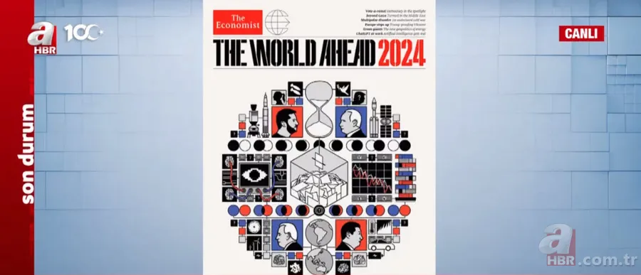 The Economist'in 2024 kapağı ne mesaj veriyor? Dünyayı 2024'te ne bekliyor? Kaosun resmi mi? 1