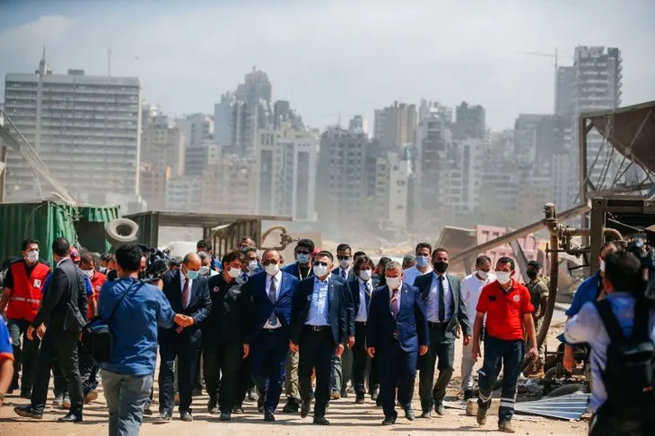 Türk heyetine Lübnan'da yoğun ilgi! Üst düzey ziyaretten dikkat çeken kareler