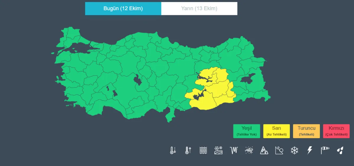 Meteoroloji'den 8 il için sarı kodlu uyarı! Sağanak geliyor, sıcaklıklar 6 derece düşecek - 1
