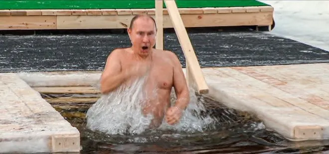 Dünya gündemine oturdu! 68 yaşındaki Putin eksi 20 derece suya girdi