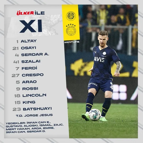 Batshuayi maçı çevirdi! Antalyaspor - Fenerbahçe: 1-2 MAÇ SONUCU ÖZET