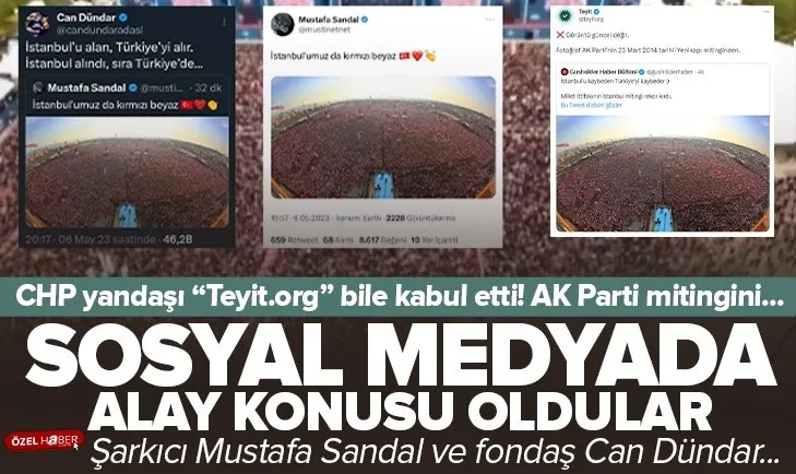 Mustafa Sandal ve Can Dündar alay konusu oldu