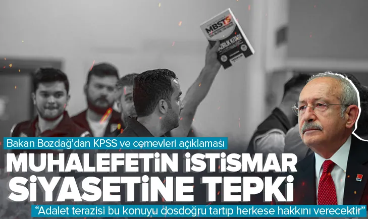 Bakan Bozdağdan KPSS açıklaması
