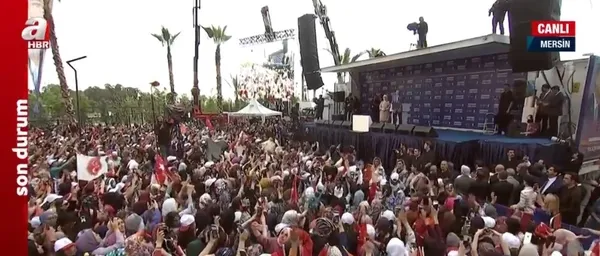 Başkan Recep Tayyip Erdoğan Mersin’de sert yüklendi: Bay Bay Kemal’in PKK’lı dostları varsa bizim de milletimiz var!