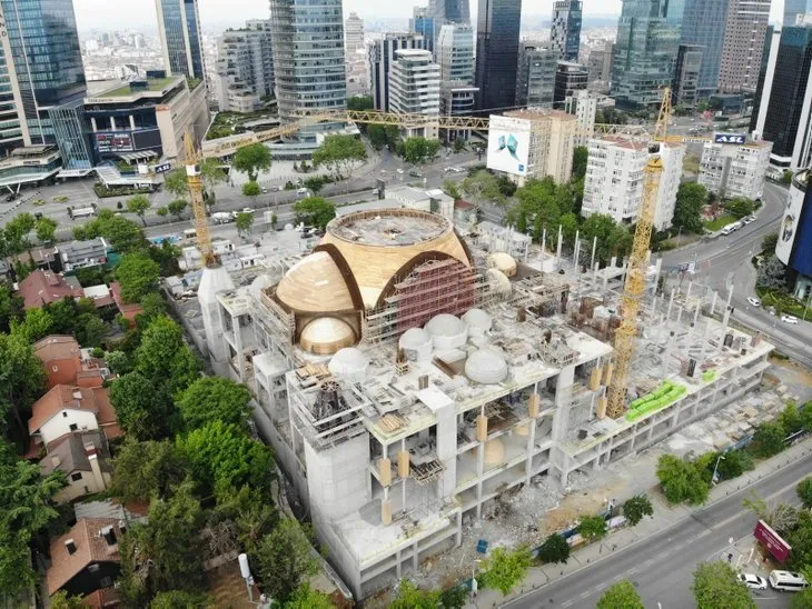 Barbaros Hayrettin Paşa Camii'nin yüzde 75'i tamam! İşte son görüntüsü