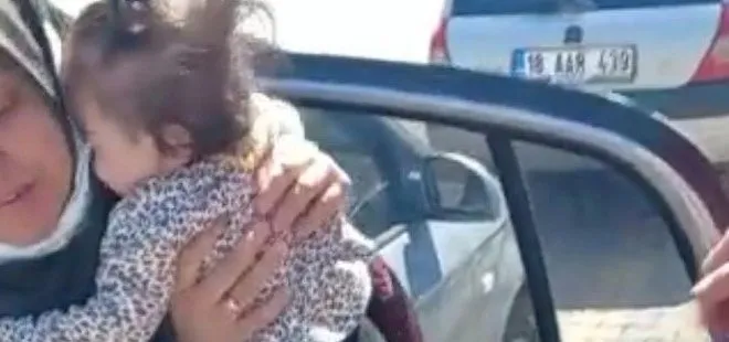 Kırıkkale’de bebek otomobilde mahsur kaldı! Miniğin imdadına itfaiye yetişti